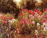 Garden Canvas Paintings - A Flower Garden